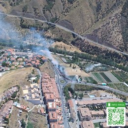 Incendio declarado en Cenes de la Vega