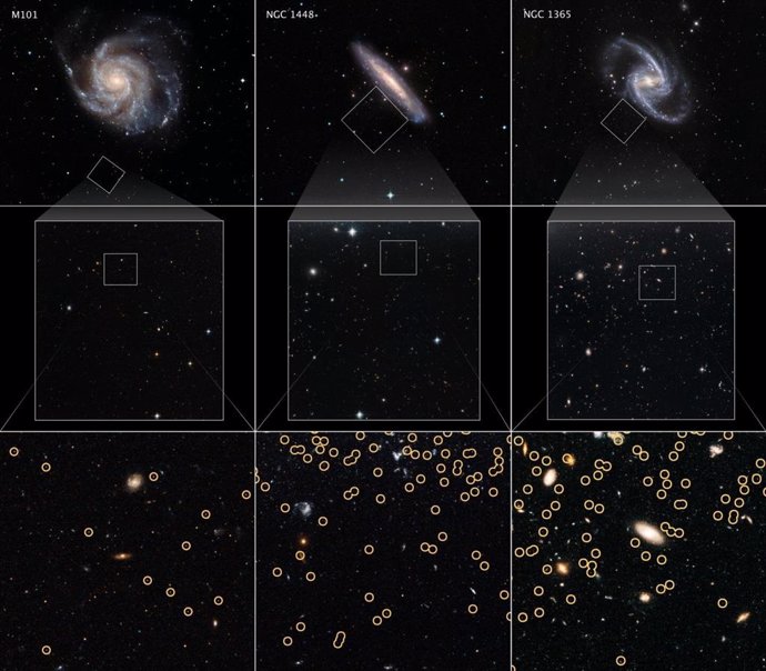 Galaxias seleccionadas para medir la tasa de expansión del Universo