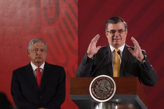 El presidente y el ministro de Exteriores de México, Andrés Manuel López Obrador y Marcelo Ebrard, respectivamente