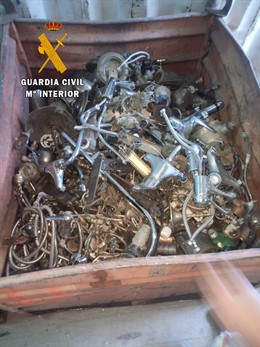 Objetos intervenidos por la Guardia Civil en la operación en la que ha detenido a un grupo criminal responsable de robos con fuerza en viviendas de Cintruénigo