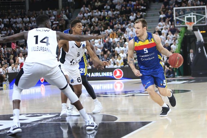 Rafa Luz en un partido de la Eurocup con el MoraBanc Andorra