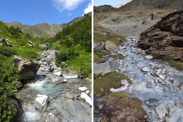 Resultado de imagen para El cambio climÃ¡tico altera el agua de los rÃ­os del Pirineo