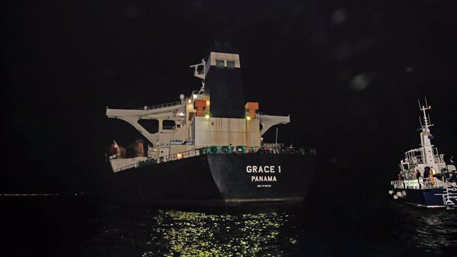 El superpetrolero iraní 'Grace 1', retenido en Gibraltar