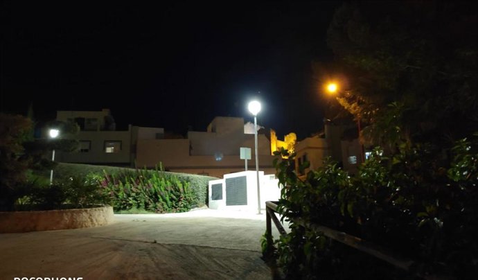 Iluminación LED del parque Laderas del Hundidero de Morón.