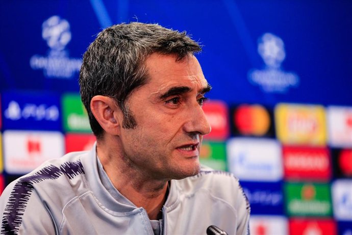 El entrenador del FC Barcelona, Ernesto Valverde.