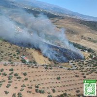 El Infoca da por extinguido el incendio declarado en Calicasas (Granada)