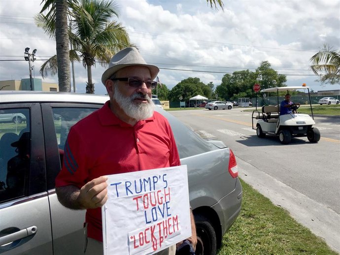 Protesta en Homestead contra un centro de detención de inmigrantes en Florida