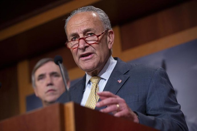 El líder de la minoría demócrata en el Senado, Chuck Schumer. 