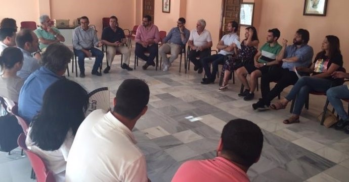 Ignacio Caraballo participa en el encuentro de secretarios generales, portavoces, alcaldes y alcaldesas de la zona tras las pasadas elecciones municipales