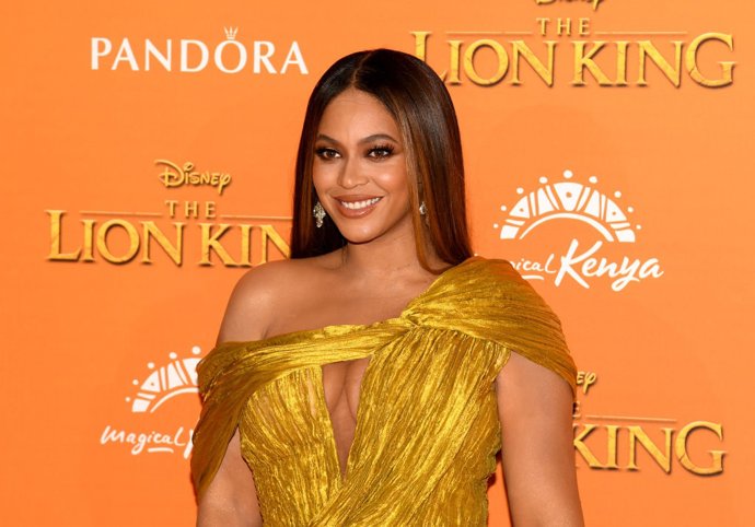 Beyoncé en la premiere de 'El Rey León' en Londres