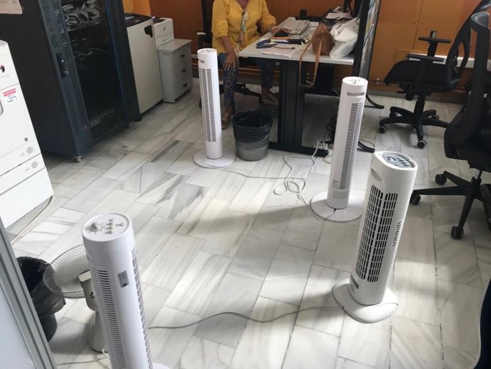 Ventiladores en centros de salud