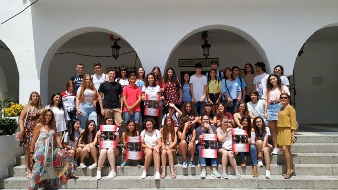 Los jóvenes participantes en las jornadas