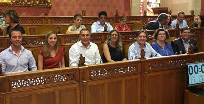 El Grup Popular del Consell de Mallorca en el primer ple de la legislatura 