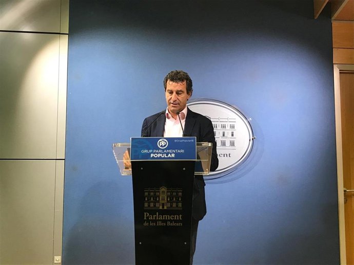 El líder del PP a Balears, Biel Company, en roda de premsa