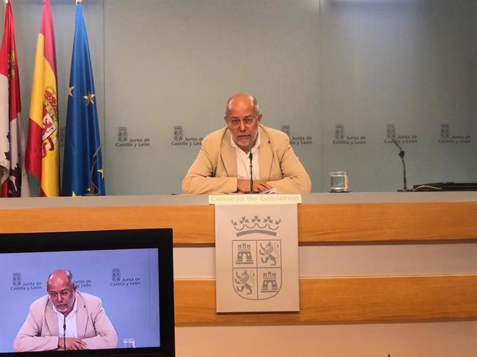 El portavoz de la Junta, Francisco Igea, en la rueda de prensa posterior al Consejo de Gobierno