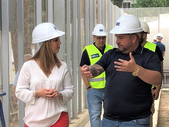 Obras del vestuario del Municipal de Oromana