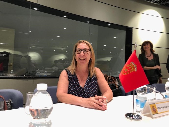 Paz Fernández,  en la Conferencia Sectorial en Madrid.