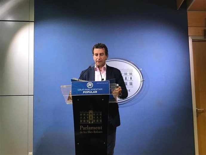 El líder del PP a Balears, Biel Company, en roda de premsa 