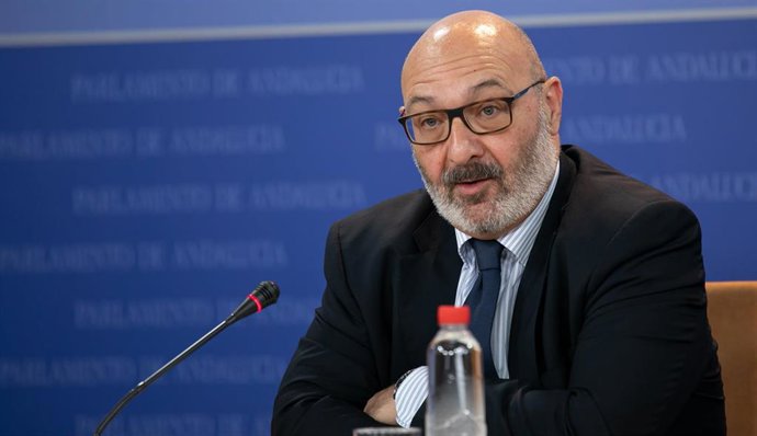 Rueda de prensa del portavoz parlamentario de Vox, Alejandro Hernández (Foto de archivo).