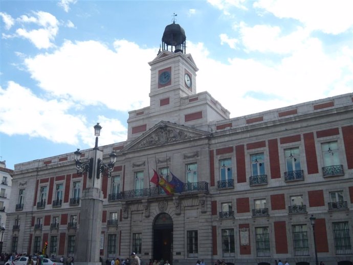 Sede de la presidencia de la Comunidad Autónoma de Madrid en la Real Casa de Correos en la Puerta del Sol de Madrid