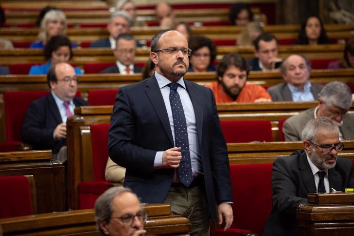 El presidente del PP de Catalunya, Alejandro Fernández, en una imagen de archivo. 