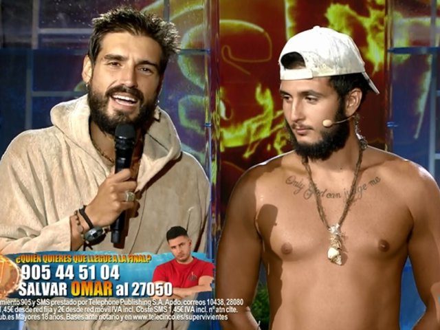 Fabio y Omar Montes después de la prueba de la apnea