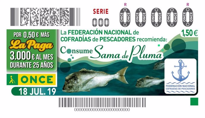 La ONCE lanza este jueves el cupón dedicado a las Cofradías de Pescadores de Canarias