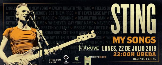 Cartel del concerto de Sting