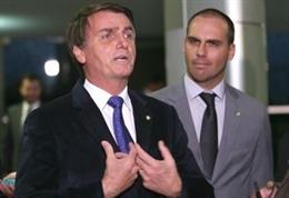 Jair y Eduardo Bolsonaro