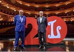 El president de la Fundació del Gran Teatre del Liceu, Salvador Alemany, i el president de Renfe, Isaías Táboas