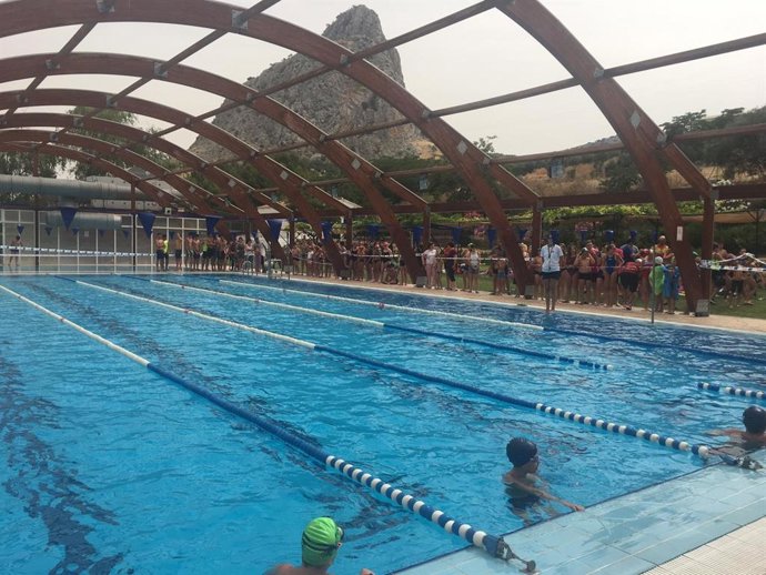 Una piscina de una instalación deportiva malagueña