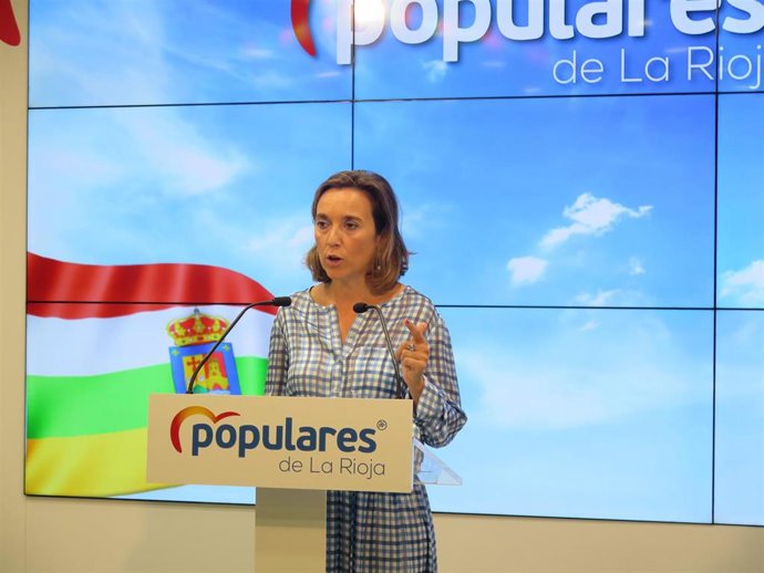 Cuca Gamarra, en la rueda de prensa