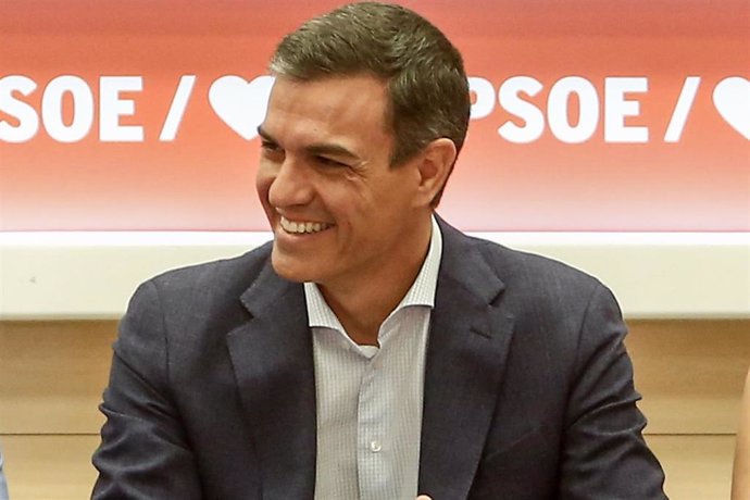 El secretario general del PSOE y presidente del Gobierno en funciones, Pedro Sánchez, durante la reunión de la Comisón Ejecutiva Federal del partido.