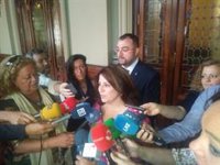 Lastra (PSOE) se muestra "convencida" de que van a alcanzar un acuerdo con Podemos