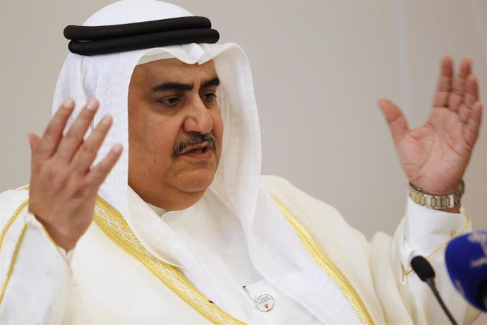El ministro de Exteriores de Bahréin, Jalid bin Ahmed bin Mohamed al Jalifa