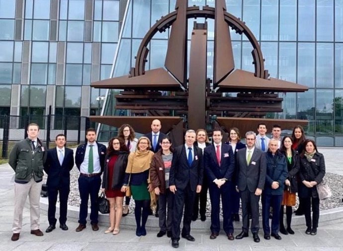 Delegación de la UCAM en la sede del Cuartel General Supremo de la OTAN en Europa