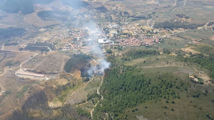 Incendio junto a Torrecilla de los Ángeles