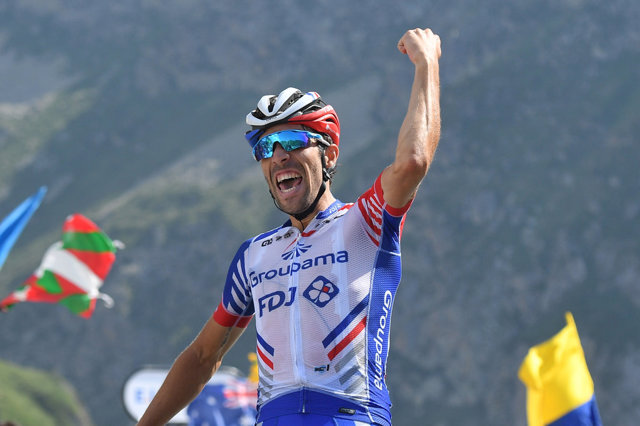 El ciclista francés Thibaut Pinot, del Groupama-FDJ.