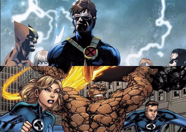 Los Cuatro Fantásticos y X-Men