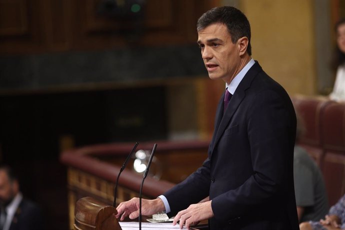 Líder del PSOE en la tribuna 