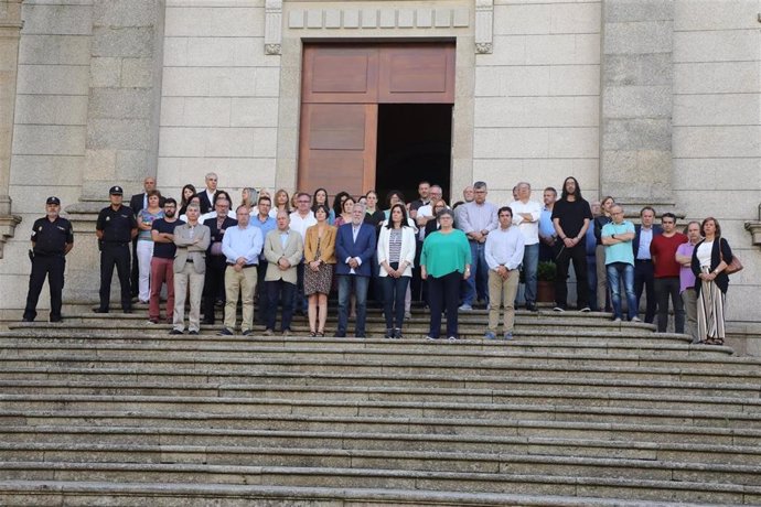 Concentración desenvolvida no Parlamento de Galicia