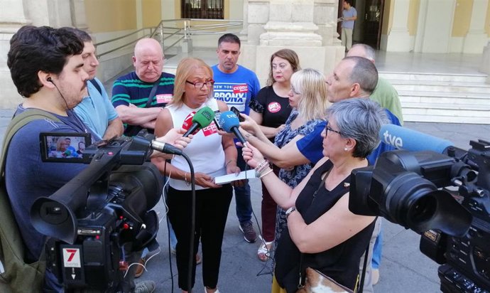 CCOO-Sevilla atiende a los medios.