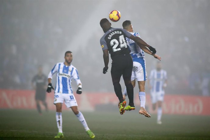 Gnagnon of Sevilla during the spanish championship La Liga football match played between CD Leganes and Sevilla FC at Municipal Butarque stadium in Leganes, Madrid, Spain. Dic 23th 2018.