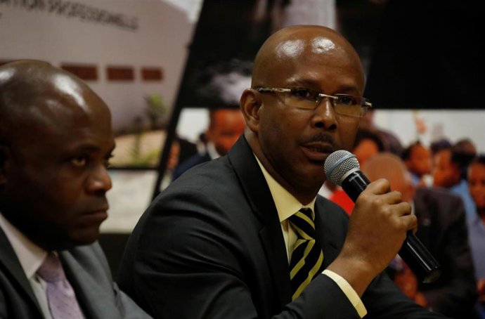 El ex primer ministro interino de Haití Jean Michel Lapin