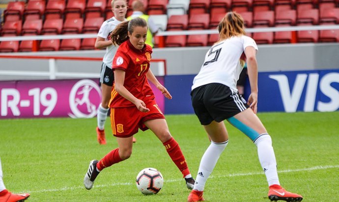La selección española femenina empata contra Alemania en el Europeo sub-19
