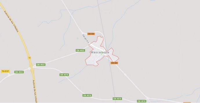 Imagen de Google Maps de la localidad de Mascaraque