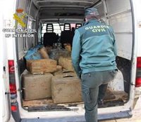 Prisión sin fianza para cinco detenidos por el alijo de 3.500 kilos de hachís en Ayamonte (Huelva)
