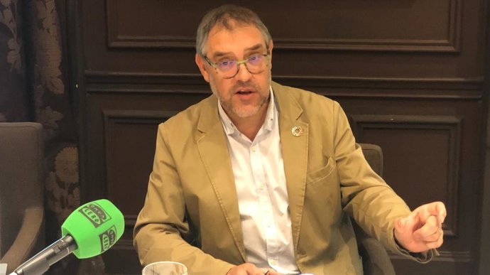 El director general de Amec, Joan ristany, en la presentación del 'Índice de Solidez de la Internacionalización 2018'