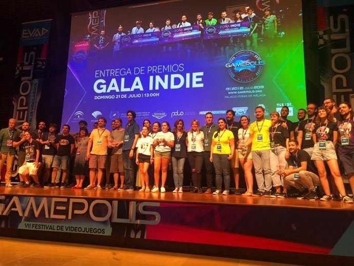Ganadores y participantes de la Gala Indie de Gamepolis 2019