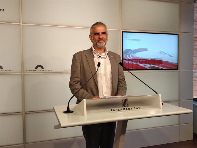 El presidente de Cs en el Parlament, Carlos Carrizosa